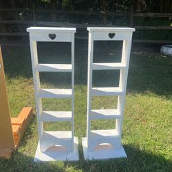 Matching Wood Shelves/Stands