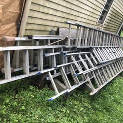 32’ 24’ 50’ 36’ Aluminum Ladder,Negotiable Price  If Interested 