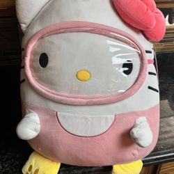 Giant Hello Kitty Swimming Squishmallow