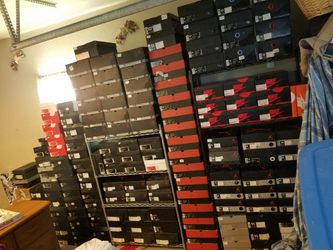 Jordan collection size 11 and a few 10.5 and foamposites and uptempos