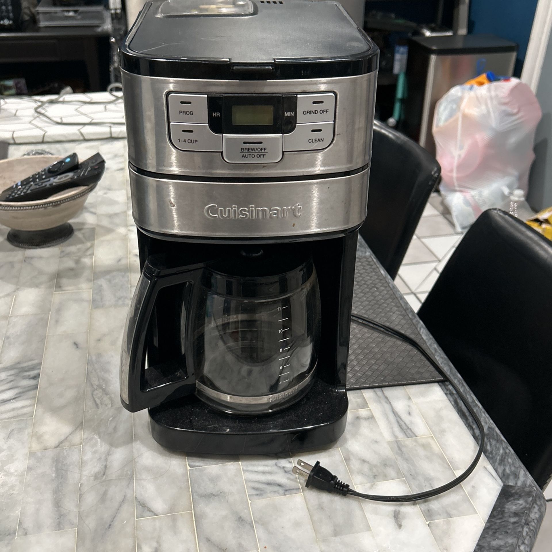 Coffee Maker And Grinds