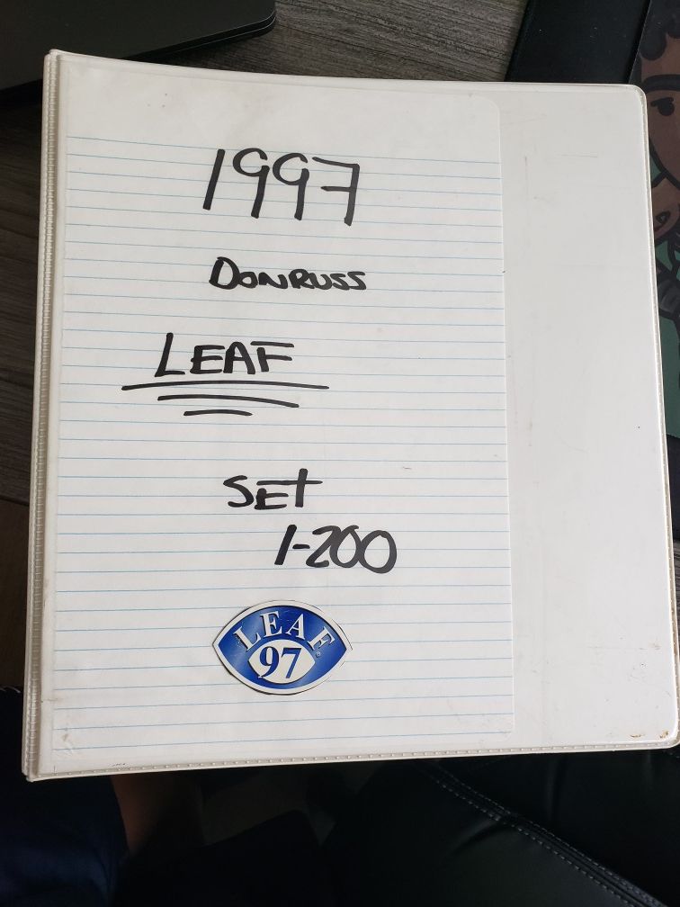 1997 leaf nfl football 200 card complete set