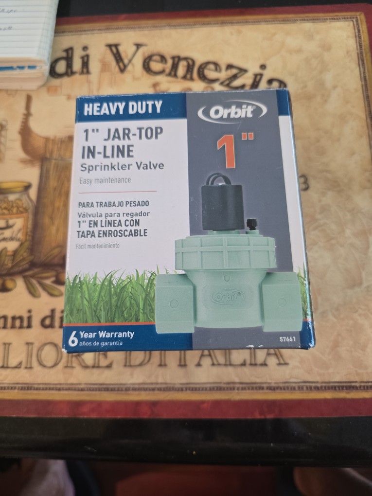 Orbit 1in Jar-top In Line Sprinkler Valve