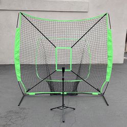 Brand New $65 Baseball Softball Practice Set (Include 7x7ft Net and Ball Tee) Batting Training 