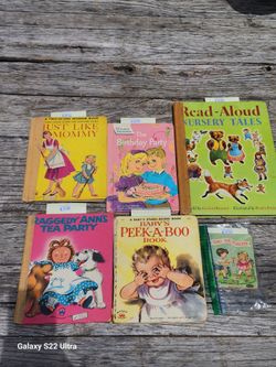 Group of 6 Old Vintage Children's Books
