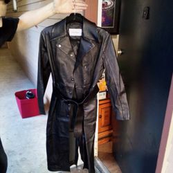 Salvatore Ferragamo Lamb Skin Trench Coat