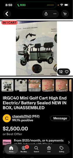 High end golf cart