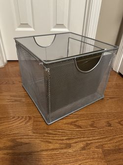 Heavy Duty Metal Mesh Filing cabinet or storage cubby cube for files, kids books, toys