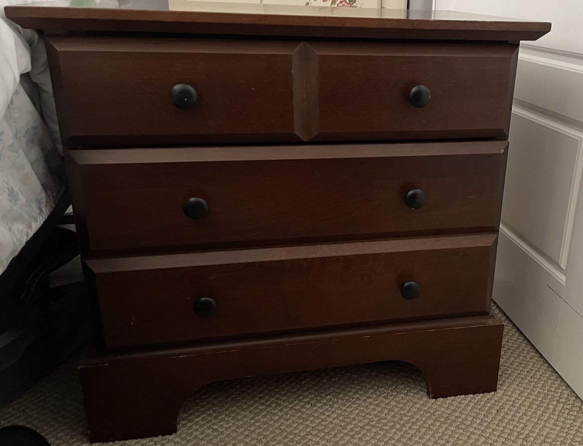 Real Wood Nightstand