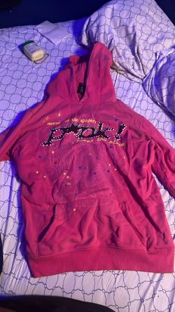 pink spider hoodie (meet ups or delivery)