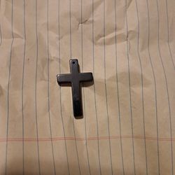 Titanium Cross Charm For Necklace 