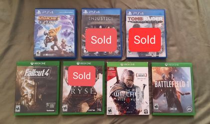 Xbox/PS4 Games For Sale
