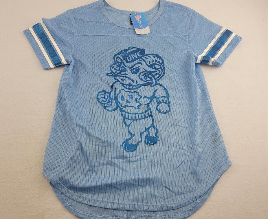 North Carolina Tar Heels UNC Blue Mesh Shirt Women's Medium NCAA Rue 21