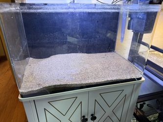 10 gallon curve aquarium with stand