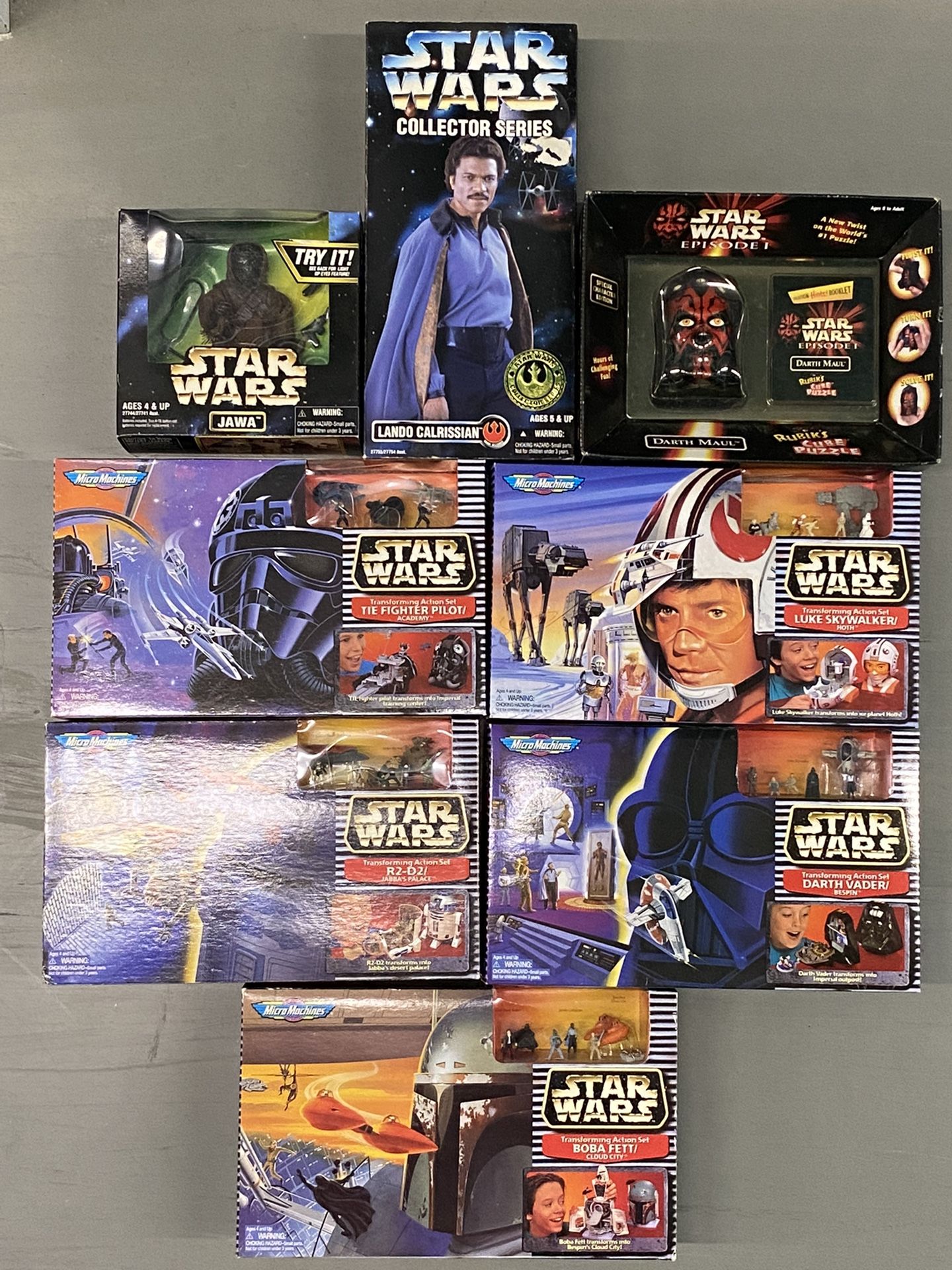 STAR WARS EIGHT (8) ASSORTED PIECES, EXCELLENT COND (See Pics)!!!