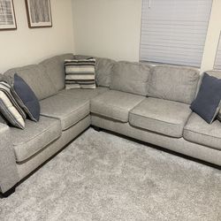 Grey sectional couch