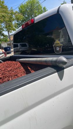 Metal fence pole
