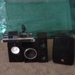 Music Monitor Speakers, Dell Monitor & Xbox 
