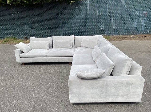 Super Comfy Performance Velvet Sectional