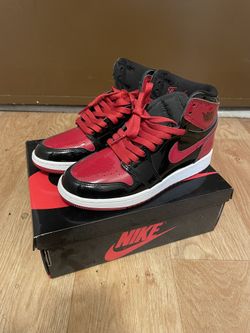 Jordan 1 Bred Patent Size 5Y