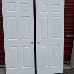 30w, X 79 H, Panels Slider Closet Doors