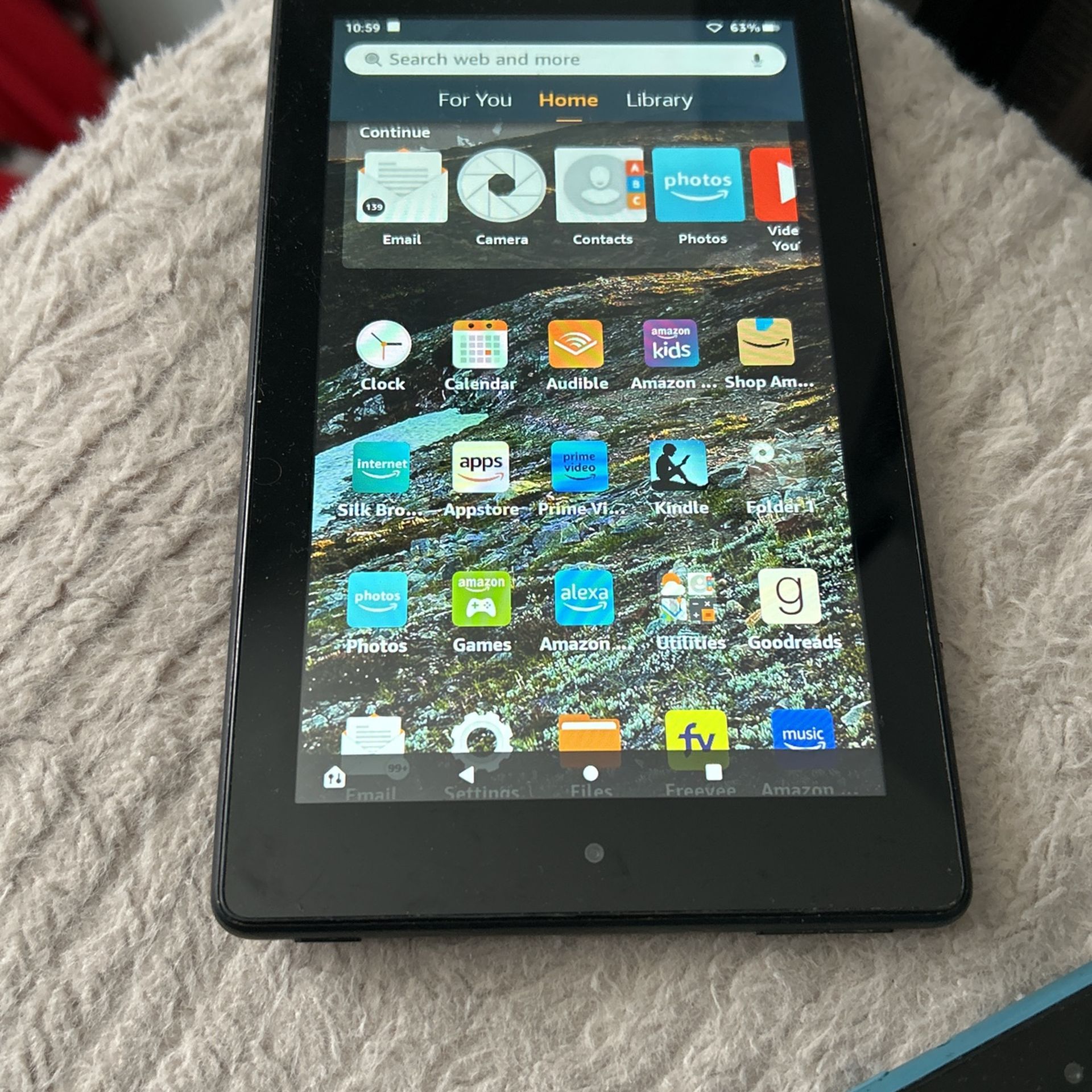 Black Amazon Kindal Tablet