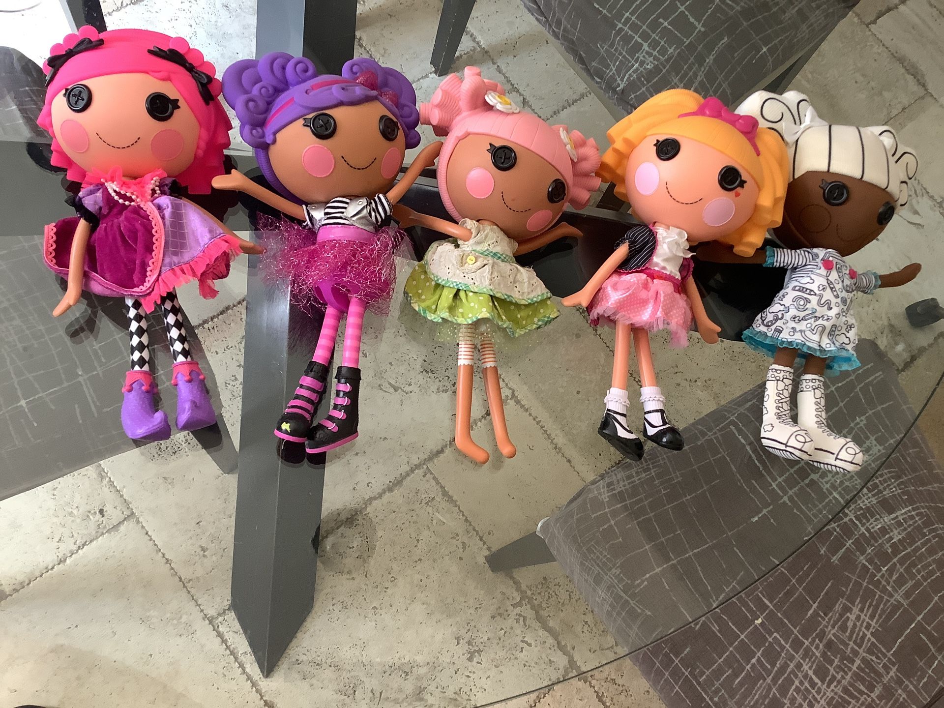 LALALOOPSY DOLL COLLECTION 5 Dolls In Great Condition $120 Pick Up SYLMAR