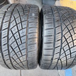 2 USED TIRES CONTINENTAL 245/35/19