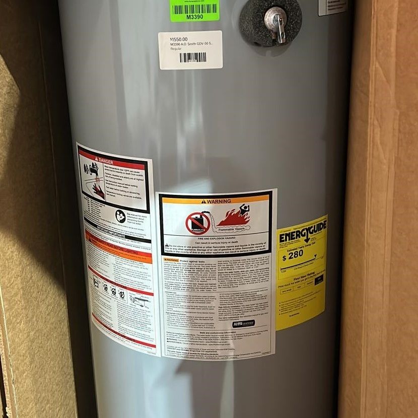 A.O. Smith GDV-50 50 Gallon ProLine Water Heater 7A for Sale in Dallas, TX  - OfferUp