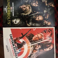 5 flippable thunderbolts-captain america brave new world movie posters 