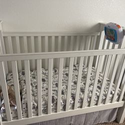 Crib and mattress 