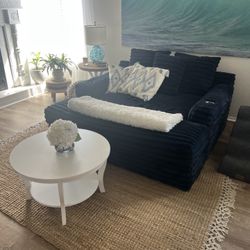 Round White Glossy Coffee Table/side Table