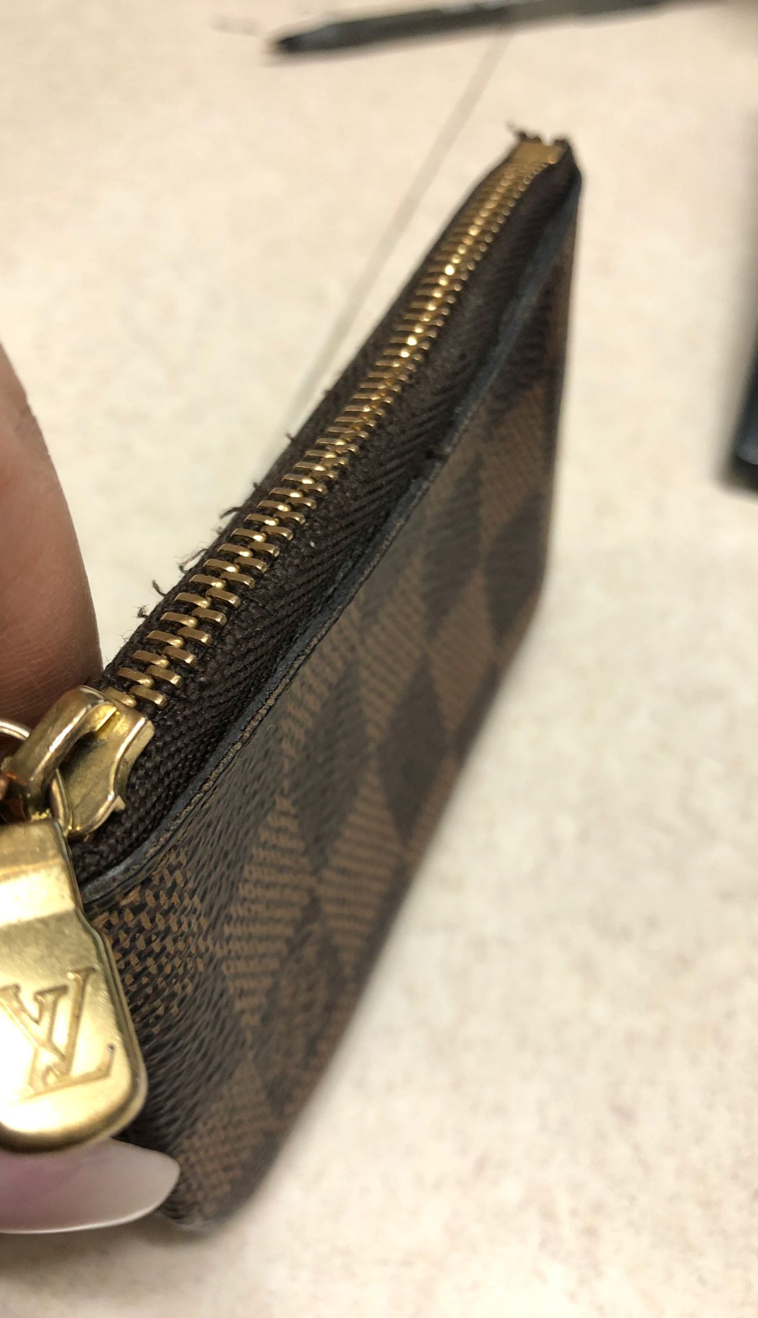 keychain wallet with zipper lv