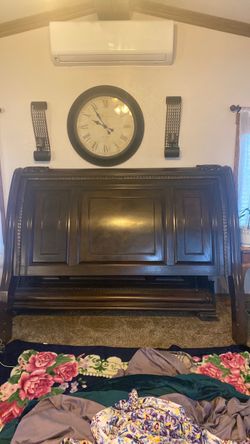 California king sleigh bed frame no mattress