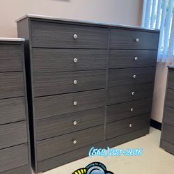Grey 12 Drawer Dresser New Chest Cajonera