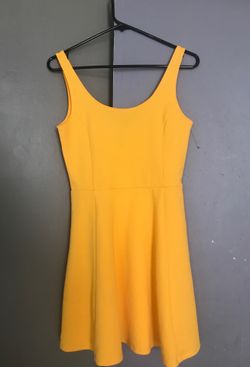 Yellow h&m dress