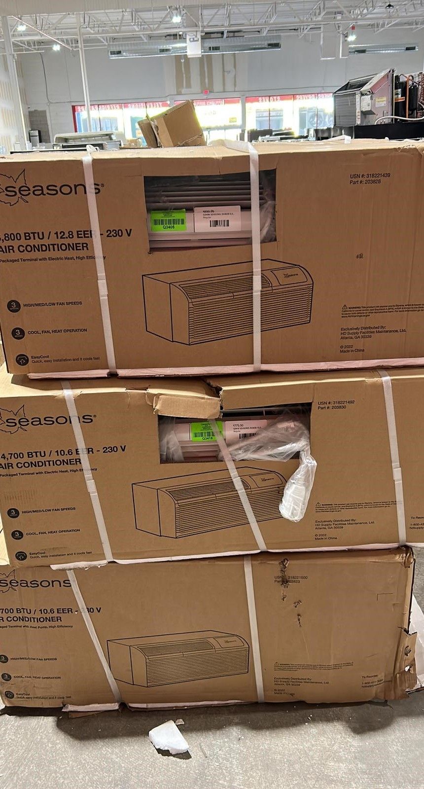 Seasons SM13R1 13,500 BTU Air Conditioner with Heater for Sale in San