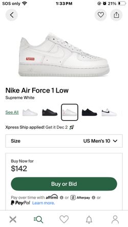 Supreme x Nike Air Force 1 Low