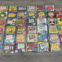 Kidz Bop CD Lot – Volumes 1–28 (Missing #22) + Bonus Kids CDs