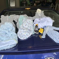 Baby Clothes, Base For Baby Car Seat, Toys 