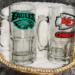 Super Bowl  Beer Mugs 
