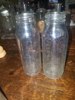 Vintage baby bottles