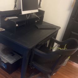 Vintage -inspired Restoration Hardware Computer Desk And Chair