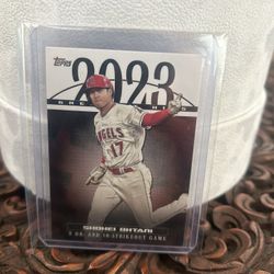 Shohei Ohtani TOPPS baseball card