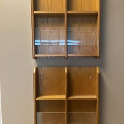 Wooden Wall Brochure Holder