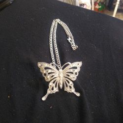 Costume Jewelry Butterfly And chain