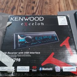 Kenwood Excelon Single Din Car Stereo Brand New