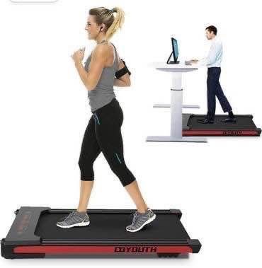 New Go Youth 2 in 1 Under Desk Treadmill,Red