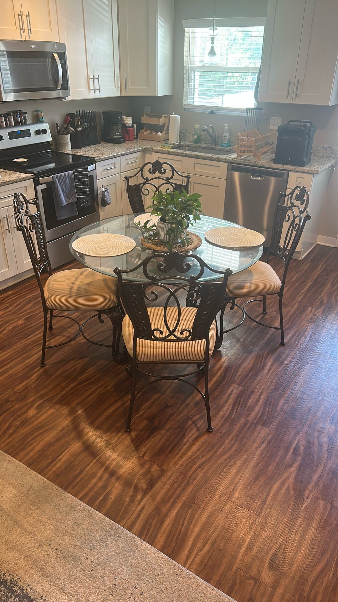 Glass Top Table And Chairs