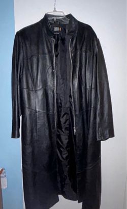 Vintage Leather Trench Coat